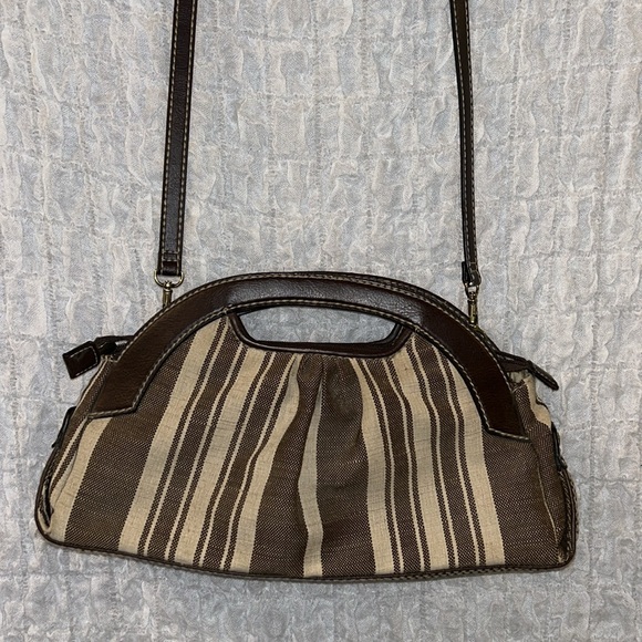 Fossil Modern Vintage: Cloth & Faux Leather Purse, Removable Strap - Picture 1 of 13